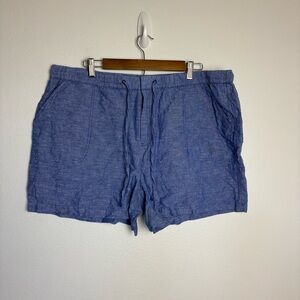 Liz Claiborne Women Linen Blend Chino Shorts Size‎ XL